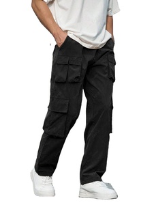 กางเกงคาร์โก้ผู้ชาย ผ้าโพลีเอสเตอร์ 100% น้ำหนักปานกลาง ระบายอากาศได้ดี เป็นมิตรกับสิ่งแวดล้อม ซิปหน้า ดีไซน์กระเป๋าหลายช่อง ปรับแต่งได้ - Product Image 3