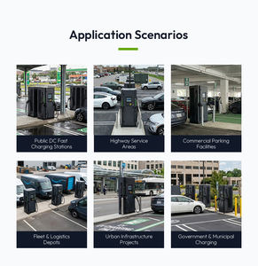 Station de <span class=keywords><strong>recharge</strong></span> rapide DC EVSE sur pied avec écran tactile LCD 7'' 60 kW, nouvelle protection IP54, chargeur pour voitures électriques - Product Image 5