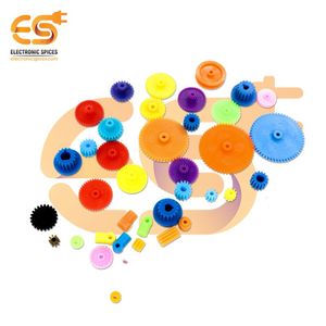 ชุดเกียร์หุ่นยนต์ทำด้วยพลาสติก55ชิ้น VZ8805A เครื่องเทศอิเล็กทรอนิกส์แบบทำมือชุดเกียร์อุปกรณ์แบตเตอรี่ชุดมอเตอร์งานอดิเรกรถยนต์ - Product Image 4