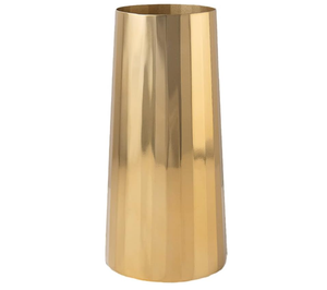 Florero cilíndrico de hierro dorado más vendido, mesa de diseño costero para decoración de jardín del hogar, Hotel y sala de estar, estilo de vida ambiental - Product Image 1