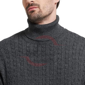 Suéteres de invierno de manga larga de algodón 100% para hombre, ropa transpirable para exteriores para adultos - Product Image 5