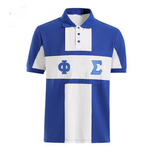 Camiseta Polo Premium Personalizada de la Fraternidad Phi Beta Sigma, Mezcla de Algodón y Poliéster con Letras Griegas Bordadas, Estilo Clásico de Fraternidad - Product Image 1