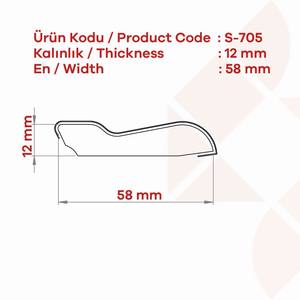 Profil de plinthe en bois MDF moderne Garniture de plinthe décorative pour mur intérieur et finition de meubles Accessoires de meubles - Product Image 2