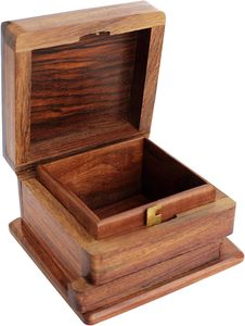 Hộp trang sức trong nháy mắt Ấn Độ | hộp bí mật Ma Thuật-quà tặng với mở Lừa-hộp Tổ chức Lưu trữ quà tặng cho dây chuyền - Product Image 2