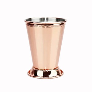 New Design <strong>2025</strong> <strong>Fancy</strong> Mint Julep <strong>Glass</strong> Fresh Arrival Super Quality Metal Silver Color Drinkware Serving Julep <strong>Cup</strong> for Barware