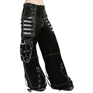 Pantalon de Bondage Gothique pour Homme en Coton Noir avec Clous Punk Respirant Motif Solide - Product Image 3