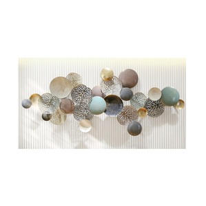 Arte de Pared Colgante de Metal de Lujo con Temática de Plantas para Decoración de Dormitorio, Oficina y Hogar - Product Image 5