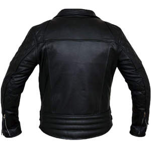 Veste d'hiver élégante pour homme en toile enduite et cuir de mouton, coupe-vent, respirante, écologique, col montant, design avant tendance - Product Image 2
