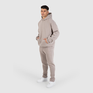Sudadera con Capucha y Sudadera de Forro Polar Personalizadas de Poliéster/Algodón Transpirables, de Gran Tamaño, con Estampado en Relieve, para Hombre, Tallas Grandes, de Invierno - Product Image 4