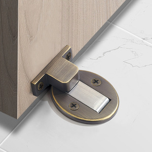 Moderno in ottone solido invisibile porta di arresto spazzolato ottone forte magnetico silenzioso fermaporta <span class=keywords><strong>per</strong></span> cucina camera da letto <span class=keywords><strong>bagno</strong></span> dorato - Product Image 4