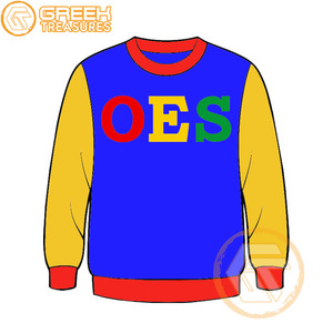 Orden personalizada de la estrella del Este Sudadera bordada de lana de algodón Suéter de alta calidad Ropa griega OES Sudaderas - Product Image 3