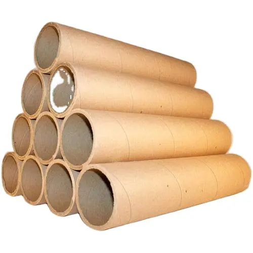 Fabricação direta da fábrica de papel Kraft, cone de papel e tubo para embalagem de papel higiênico têxtil feito na Índia