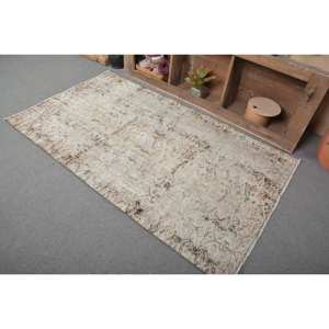 พรมปูพื้นขนาดใหญ่แบบตุรกีสีขาวเบจ39X67ฟุตวินเทจสี่เหลี่ยมผืนผ้าคลาสสิกลวดลายแอบสแตรกต์พรมขนสัตว์ลาเท็กซ์ - Product Image 4