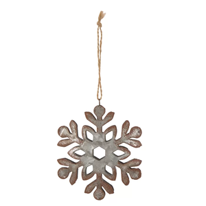 Ornements suspendus de flocon de neige en feutre Décorations de Noël festives à des fins décoratives - Product Image 1