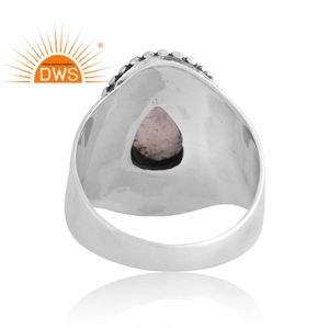 แหวนพลอยสีรุ้งธรรมชาติสำหรับผู้หญิงแหวนเงินแท้925ออกแบบได้ตามต้องการสำหรับเป็นของขวัญ - Product Image 2