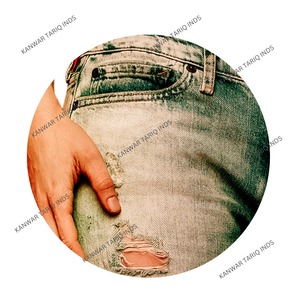 กางเกงยีนส์ผ้าบางสไตล์ฮิปฮอปสำหรับผู้ชายกางเกงผ้าเดนิมแบบลำลองสำหรับฤดูใบไม้ร่วงสีพื้นสำหรับ100% - Product Image 4