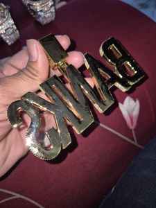 Personalizado de los hombres 3D brillante Buss joyería VVS Moissanite Pass Diamond Tester Iced out Plated 3D bola colgante encanto - Product Image 4