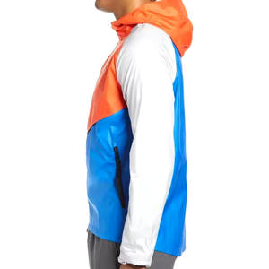 Chaqueta cortavientos con capucha impermeable personalizada para hombre, ropa informal de moda para hombre, chaqueta cortavientos de verano, bloque de Color - Product Image 4