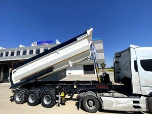 Semirremolque Volquete de Servicio Pesado, Remolque Hidráulico de 3 Ejes de Alta Capacidad, Remolque Volquete de Acero para Uso en Construcción y Minería - Product Image 1