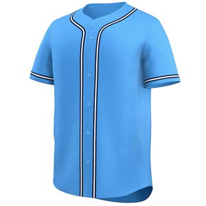 Camiseta de béisbol personalizada de alta calidad para hombre, camiseta de poliéster transpirable de talla grande impresa, uniforme liso en blanco al por mayor para hombre - Product Image 1