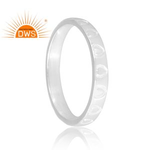 Nueva tendencia, anillo de banda de Plata de Ley 925, joyería de diseño personalizado para mujer, regalo para ella. Fiestas, Ocasiones, Fastivales - Product Image 2
