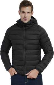 Veste matelassée légère compressible matelassée résistante à l'eau 4 poches Manteau matelassé thermique isolé pour l'hiver - Product Image 2