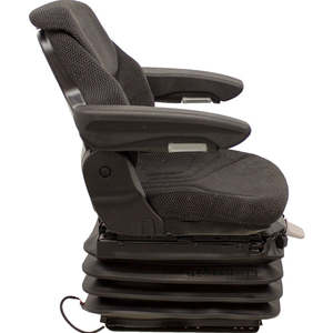 Siège de tracteur, d'excavatrice et de chargeuse-pelleteuse 12V robuste avec suspension pneumatique - Product Image 6