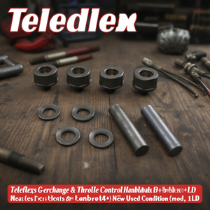 Juego de manillar Teleflex Gearchange y control de aceleración con pasadores y rodillos de plástico para Lambretta D+LD (mod. 1954) Nuevo, en estado usado - Product Image 3