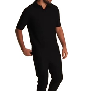 Conjunto Deportivo de Invierno para Hombre, a Cuadros, Ecológico, Cortavientos, de Secado Rápido, Manga Corta, para Gimnasio, Entrenamiento Deportivo, Poliéster/Algodón - Product Image 1