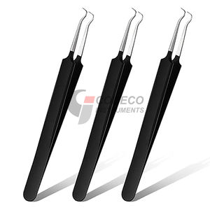 Pinces médicales ergonomiques en acier inoxydable, stériles, droites, courbées, instruments de laboratoire, pinces chirurgicales, variante - Product Image 4