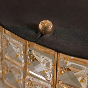 Modern <b>Crystal</b> Mirrored Metal Vanity Tray Gold Trim Perfume Display Jewelry Organizer Glamorous Home Decor for Wedding Party - Product Image 5