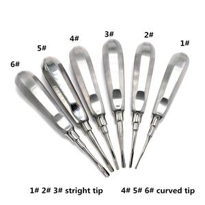 ลิฟท์ยกฟันแบบแมนนวลเครื่องมือสกัดสเตนเลสสตีลอุปกรณ์ยกรากโค้งตรงผ่านการรับรอง CE - Product Image 5