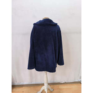 Manteau Welsoft à manches longues et col boutonné pour femme, 29584 - Bleu marine - Product Image 5