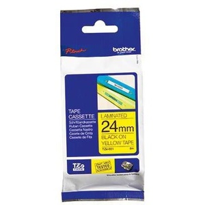 Cinta Adhesiva para Oficina Brother P-touch TZe-651, 24 mm x 8 m (Ancho x Largo), Cintas de Etiquetas Amarillas/Negras, Producto BROTHER - Product Image 1