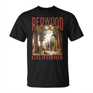 Camiseta retro vintage del Parque Nacional Redwood de California para exteriores - Product Image 2