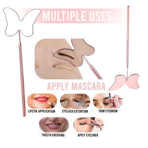Rose Gold Lash <b>Mirror</b> Stainless Steel Lightweight Makeup <b>Mirror</b> Eyelash Extensions Accessories for Lash Extension by Bahasa Pro - Product Image 5