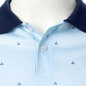 Polo clásico de algodón de manga corta con logotipo personalizado bordado, transpirable, informal, apto para hombres, estilo de ropa de trabajo - Product Image 2