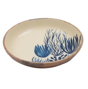 Fournisseur de bol à salade en bois de belle qualité bol de service de designer fait à la main forme ronde bol à salade en bois de gros - Product Image 2