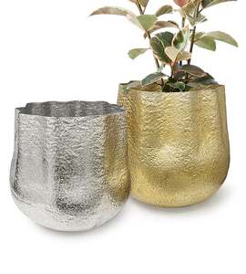 Venta caliente hecho a mano clásico Simple decoración del hogar florero de Metal piso acabado decorativo dorado para boda - Product Image 6