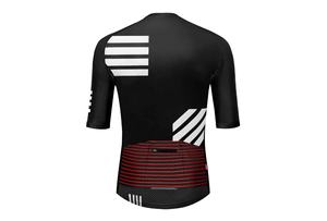 Maillot de cyclisme à manches courtes pour homme avec tissu respirant, ajustement flexible et design anti-transpiration pour la route et les sentiers - Product Image 2