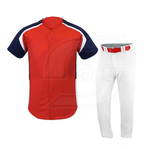 Ropa deportiva de béisbol y softbol con logotipo impreso personalizado conjunto de uniforme de equipo transpirable de talla grande diseñado en Pakistán-Venta al por mayor - Product Image 4