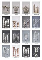 Vases modernes en acier inoxydable de haute qualité pour sol et mur, décoration pour la maison, le bureau, l'hôtel, le restaurant, les mariages, couleur/taille personnalisable