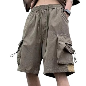 2025 High Street Cargo Shorts para hombres Verano Moda Retro Bolsillos Corto Casual Hip Hop - Product Image 1