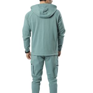 Sweat-shirt de gym slim grande taille pour hommes, vêtements de sport deux pièces ajustés, survêtement respirant brodé à la mode pour l'automne - Product Image 3