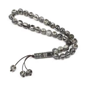 Cuentas de Oración Tasbih de Piedra Natural Premium, 108 Cuentas, Hechas a Mano, Misbaha Islámica para Meditación, Dhikr y Regalos Espirituales de Ramadán - Product Image 6