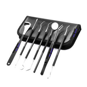 Instrumentos Dentales Ultrasónicos Profesionales Wenquar, 7 Piezas de Acero Inoxidable Duradero con Estuche con Cremallera de Fácil Mantenimiento - Product Image 1