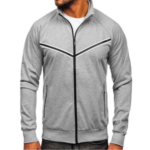 Vestes épaisses respirantes et respirantes à la mode avec logo en couleur personnalisé pour hommes pull-over de sport à manches longues tissé unisexe manteau à fermeture éclair - Product Image 3