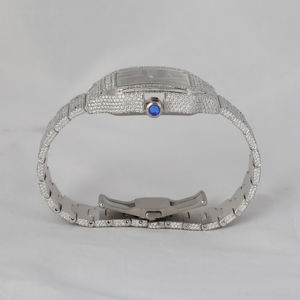 Luxury Leb Grown Diamond Iced Out Watch for Men Roman Dial <b>Automatic</b> <b>Wristwatch</b> with Stainless Steel Hip Hop Watch - Product Image 6