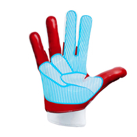 Guantes de fútbol americano ligeros Unisex profesionales con impresión Digital completa Características transpirables Guantes de fútbol americano