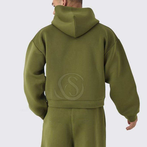 Conjunto Deportivo Informal con Capucha para Hombre, de Felpa Francesa Transpirable, Diseño Moderno 2025, Ropa de Invierno para Exteriores - Product Image 4